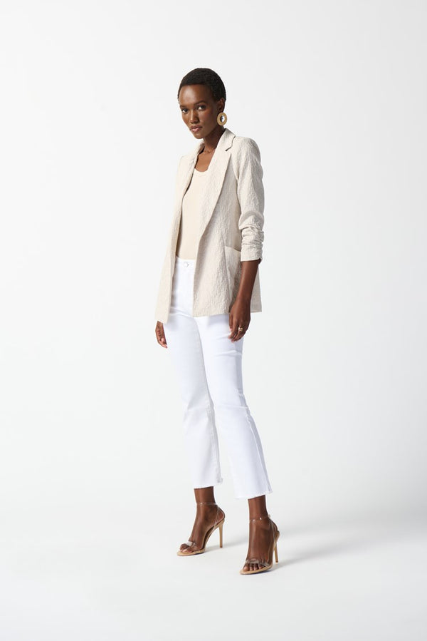 Woven Jacquard Boxy Blazer