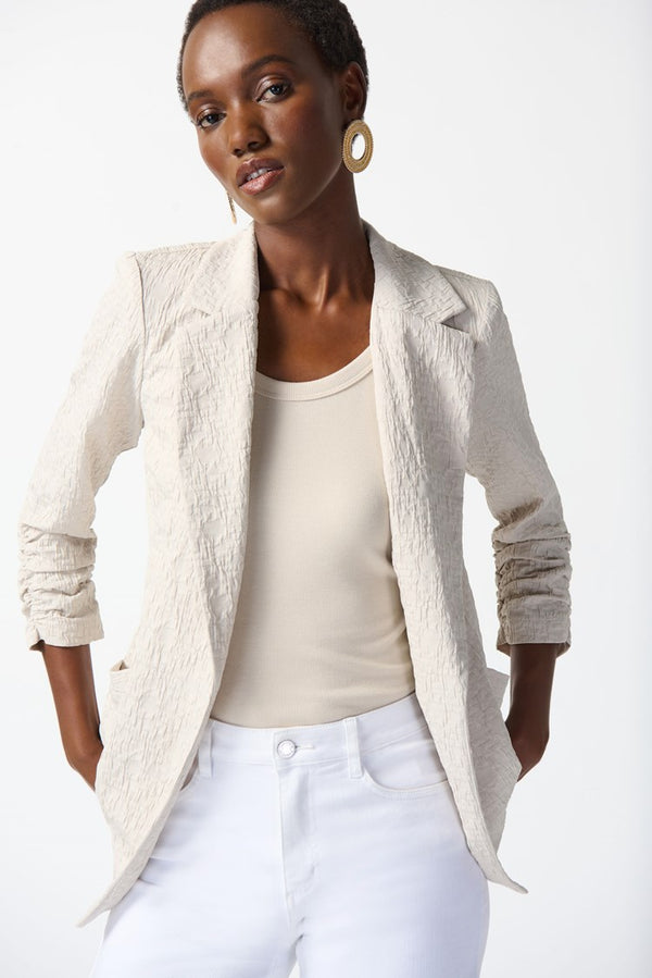 Woven Jacquard Boxy Blazer